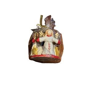 Tea light Candle Gift Set Angels Holiday Seasons Christmas Ceramic Dinner Party